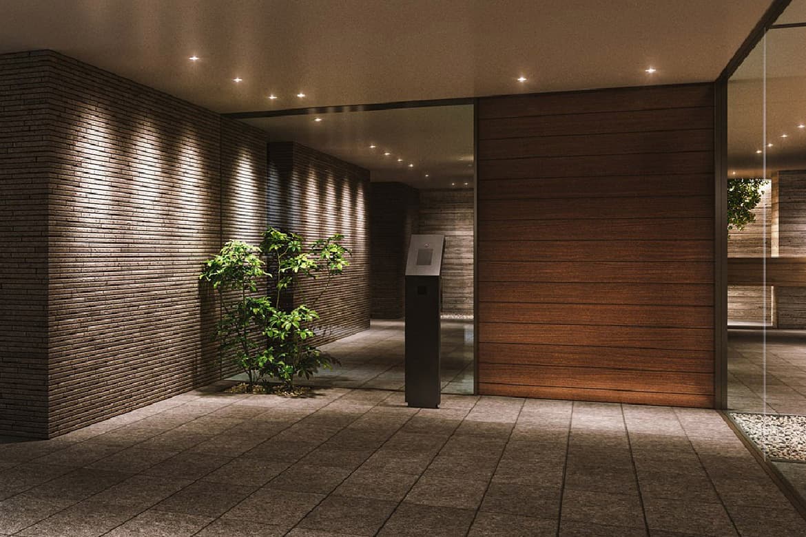 ロビー ｜ 広告用建築CG／高層タワー型マンション
