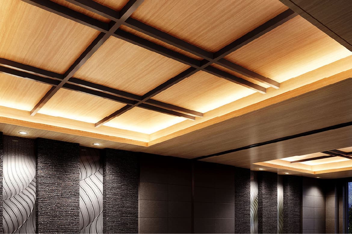 ロビー ｜ 広告用建築CG／高層タワー型マンション