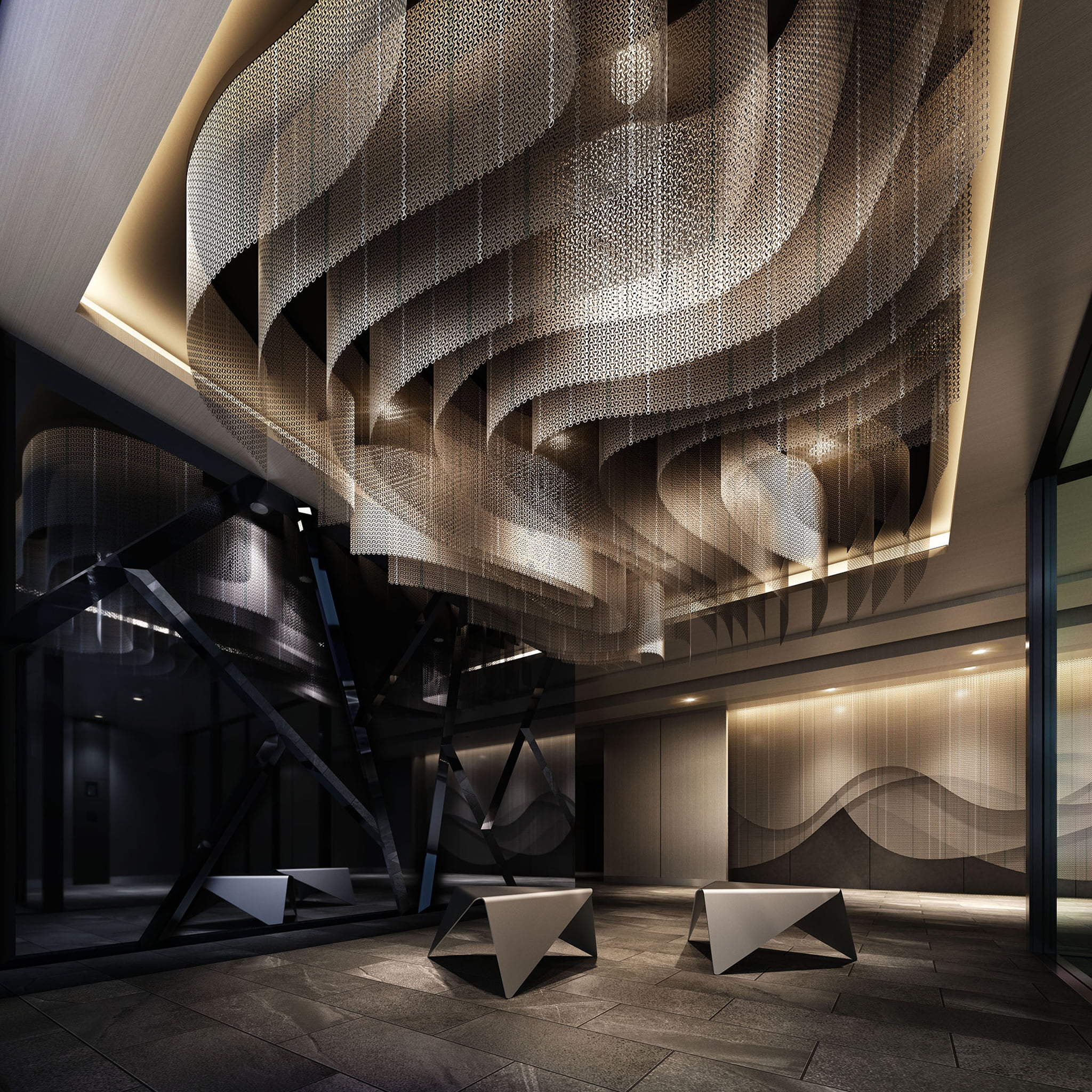 ロビー | 広告用建築CG/ホテル