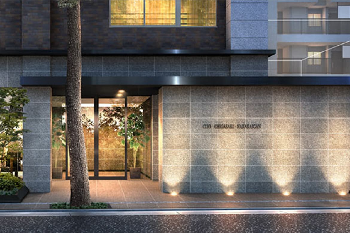 エントランス ｜ 広告用建築CG/高層タワー型マンション