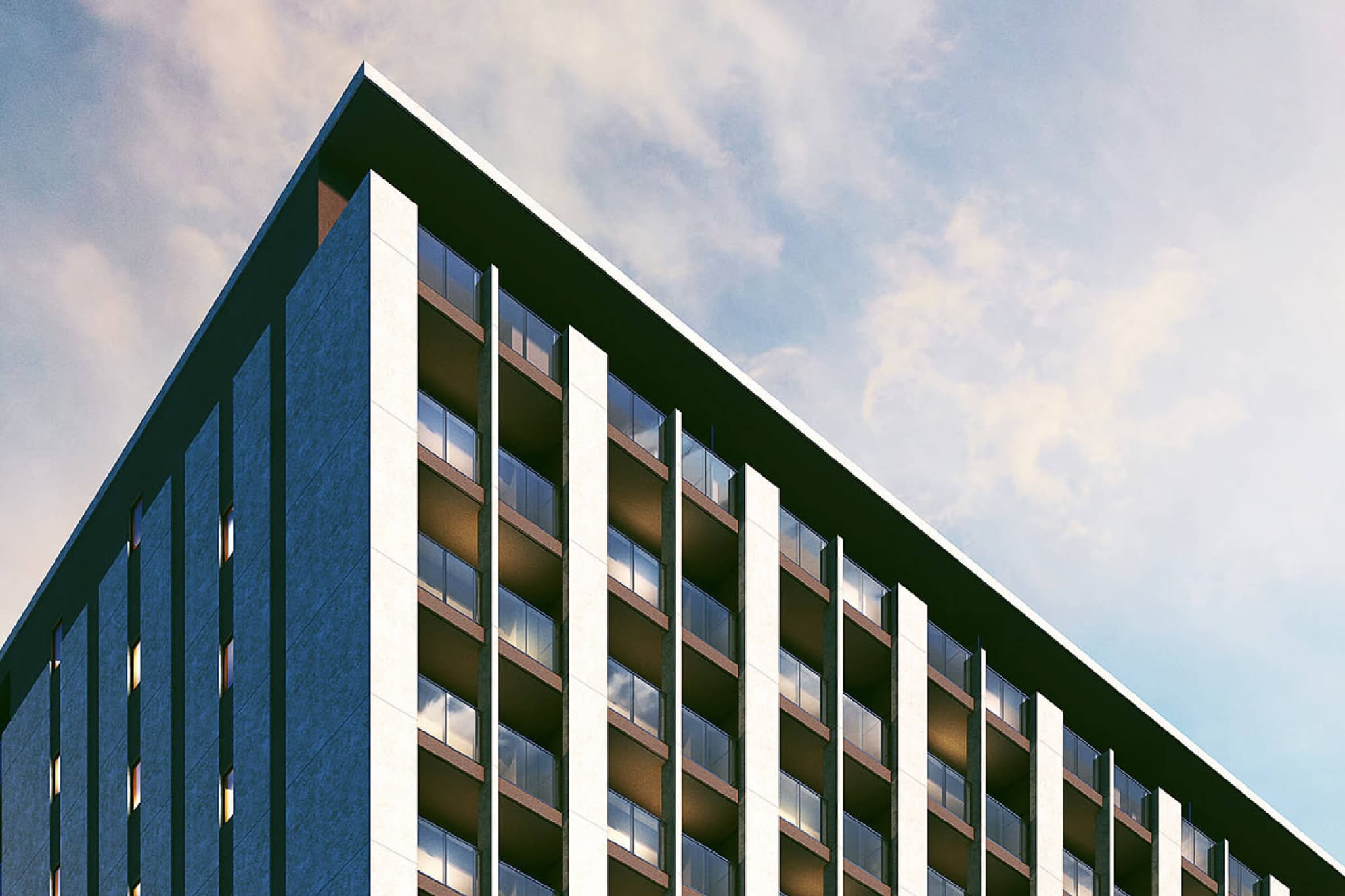 外観 ｜ 広告用建築CG／高層タワー型マンション