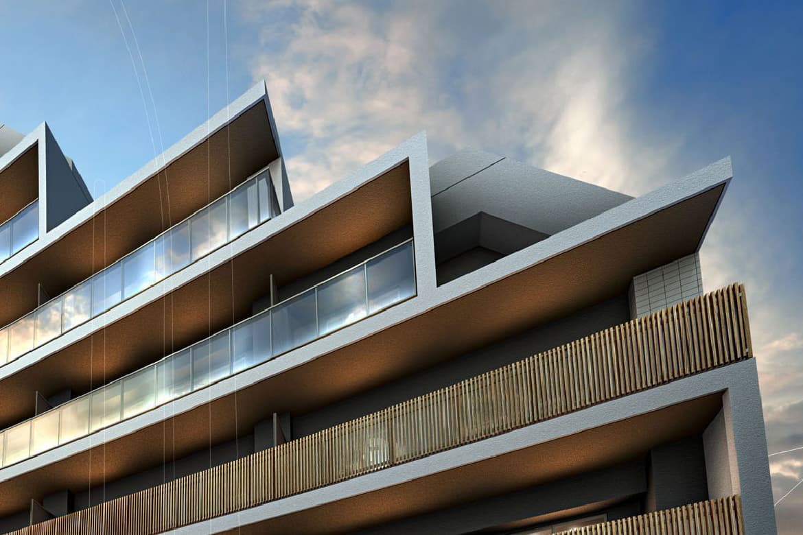 外観 | 広告用建築CG/高層タワー型マンション