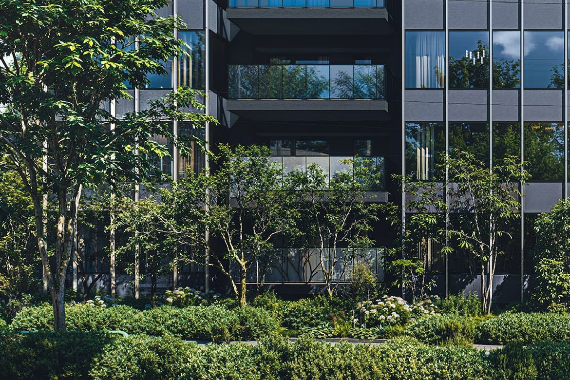 外観 | 広告用建築CG/高層タワー型マンション