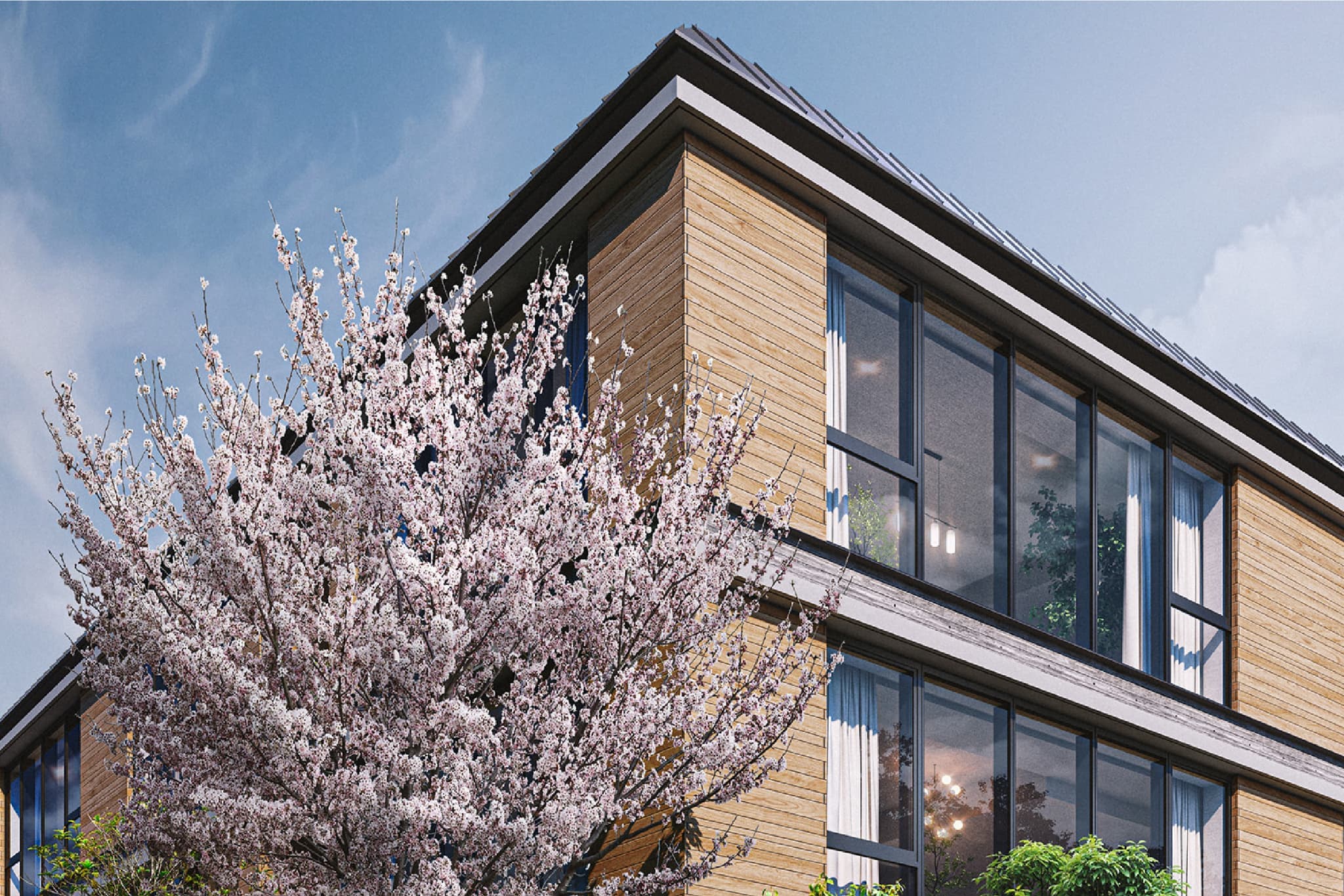 外観 | 広告用建築CG/高層タワー型マンション