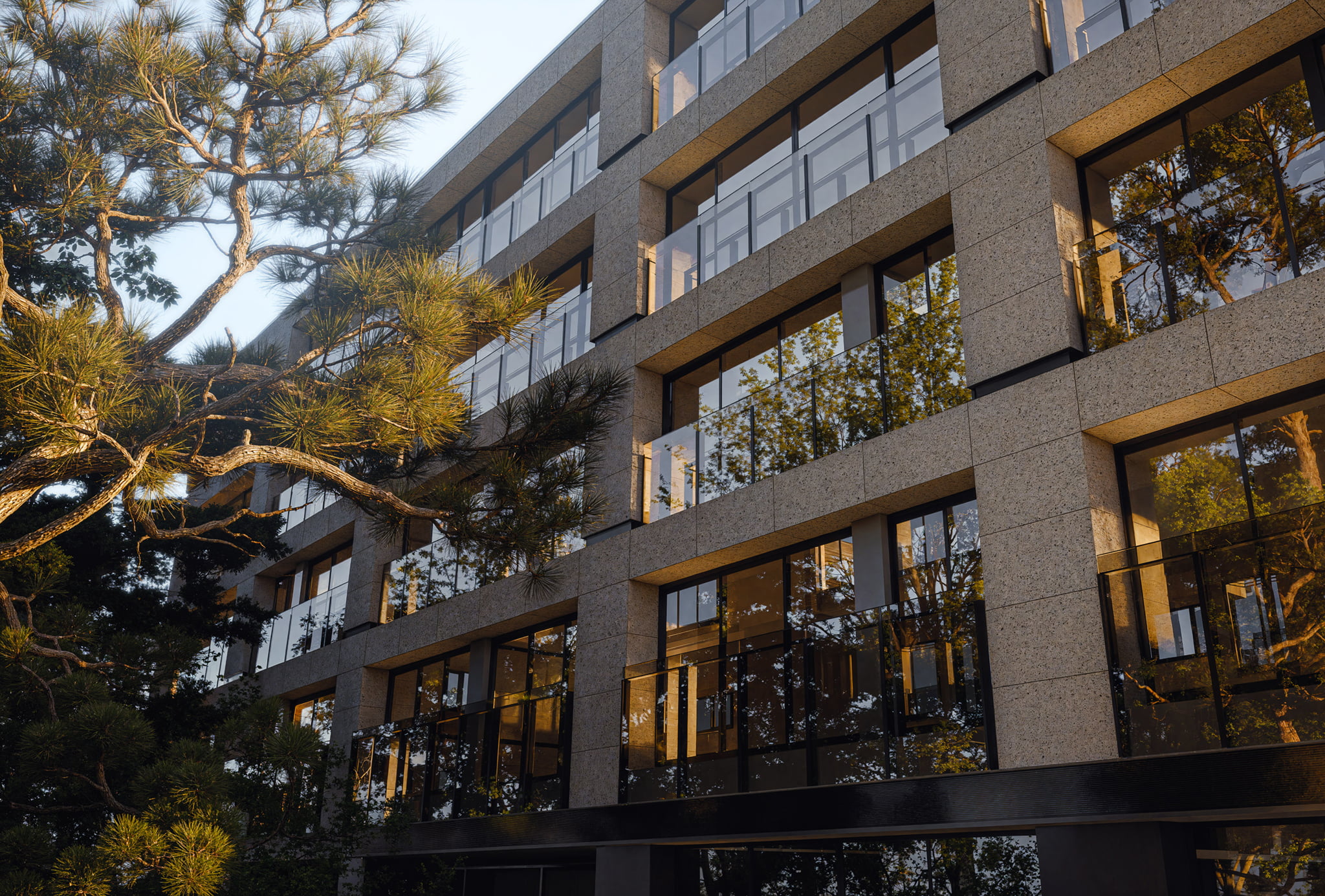 外観 | 広告用建築CG/高層タワー型マンション