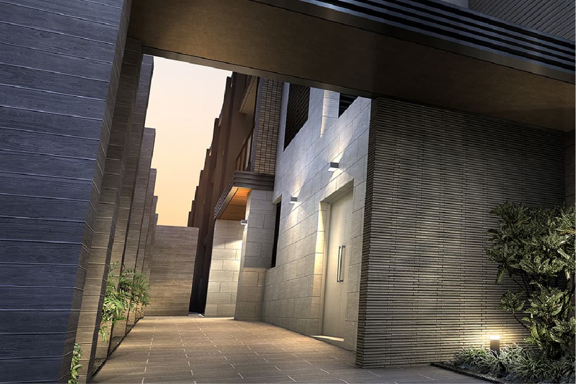 外観 | 広告用建築CG/高層タワー型マンション
